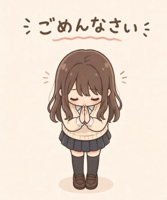 ごめんなさい‍♀️